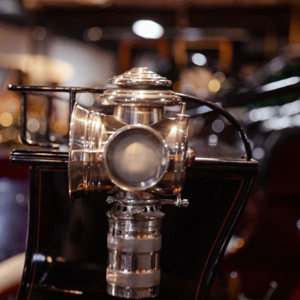 Acetylene side lamp, c. 1908